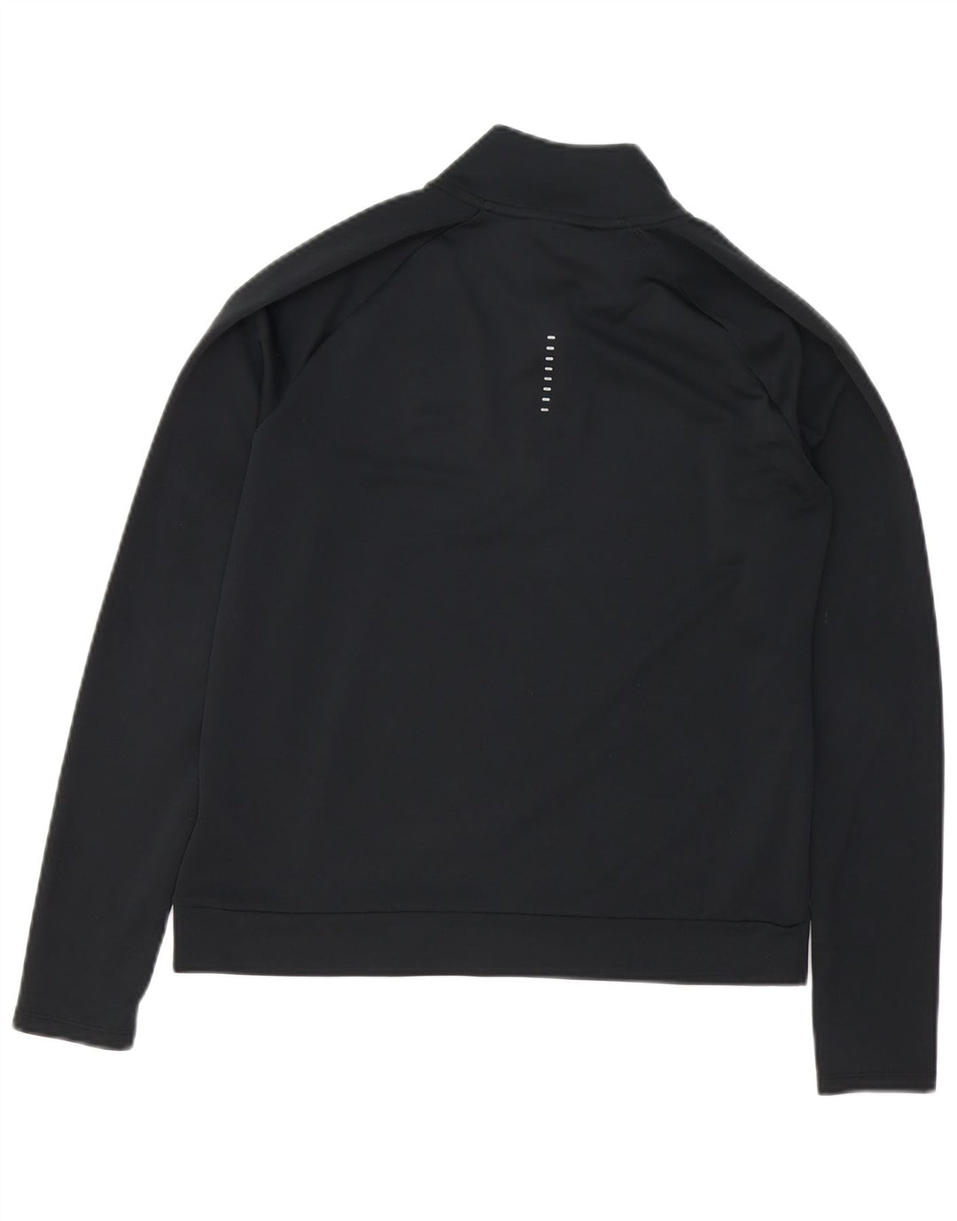 Top de trening NIKE Dri Fit, cu fermoar și gât, pentru femei, UK 10, negru