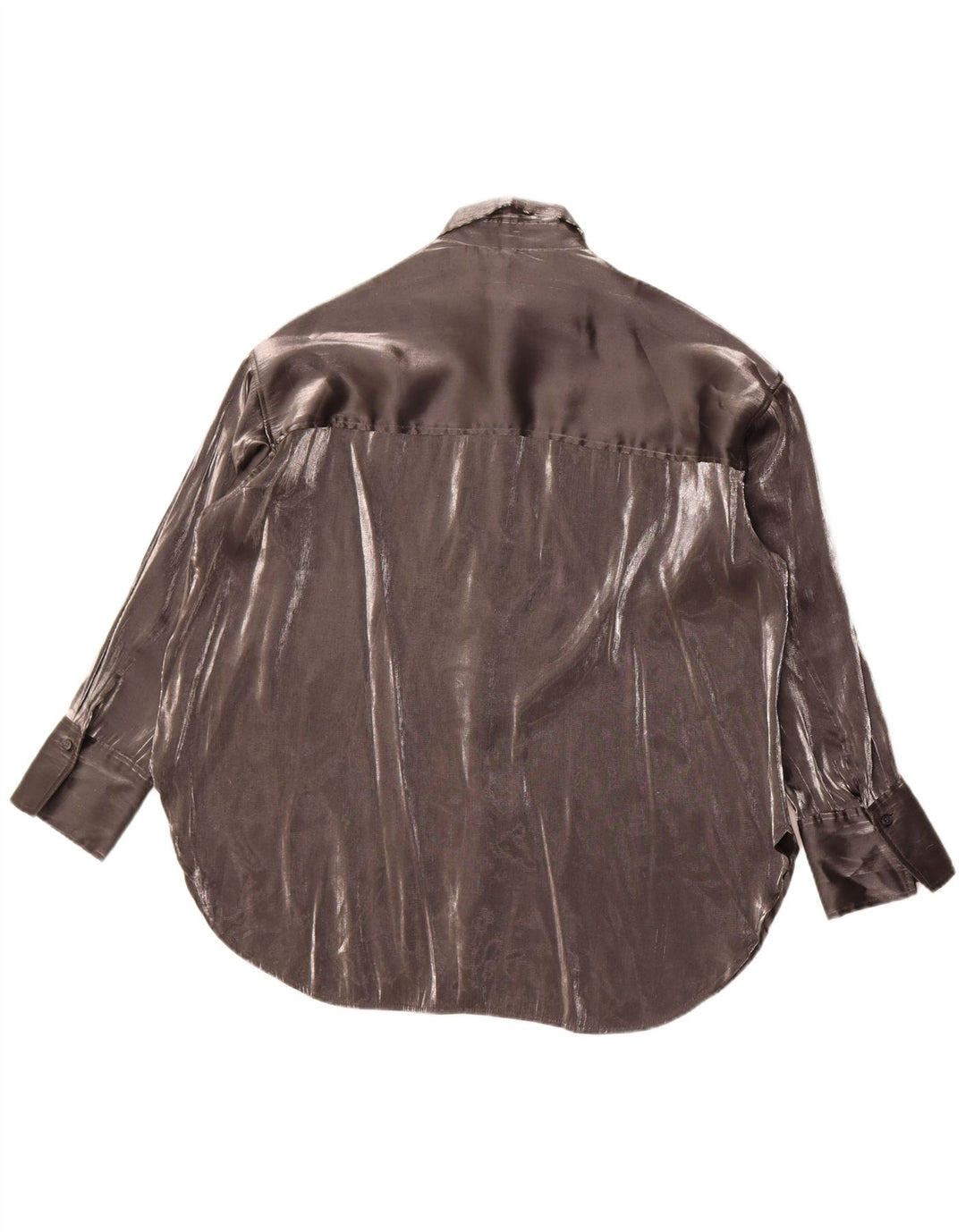 Bluză cămașă vintage pentru femei UK 18 XL gri