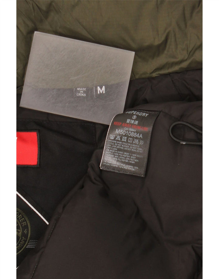 Jachetă căptușită pentru bărbați Superdry UK 38 Medium Khaki Colorblock Nylon