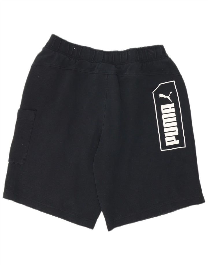 Pantaloni scurți sport grafic PUMA pentru bărbați, mari, negri