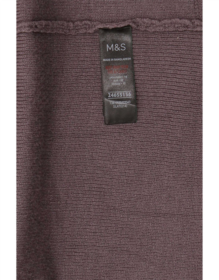 Pulover cardigan deschis pentru femei Marks & Spencer UK 14 mare gri