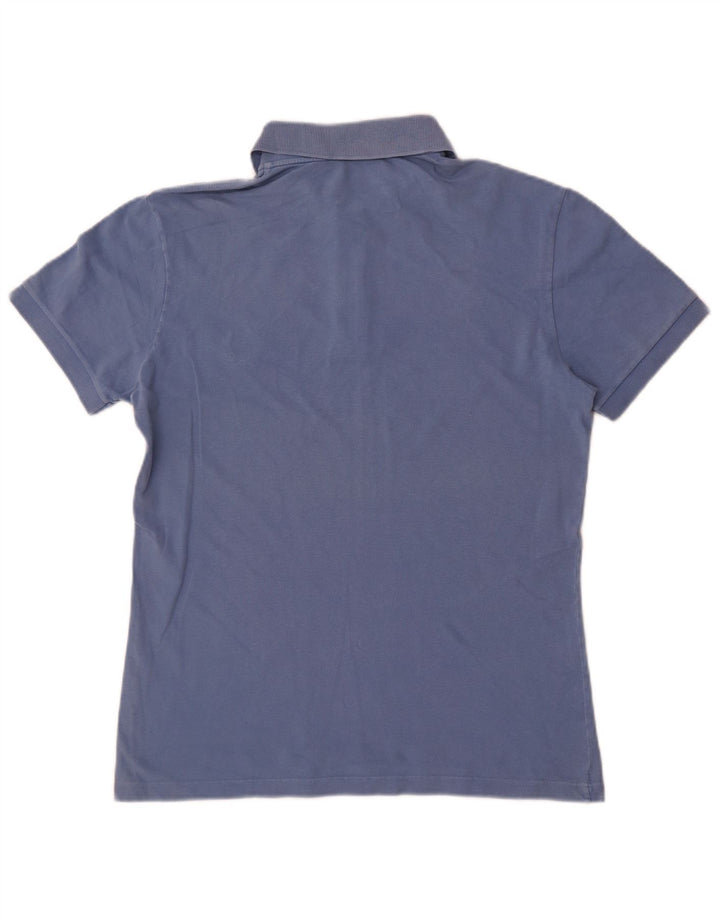 Cămașă polo pentru bărbați Fred Perry, ușor și elastic, albastru mediu