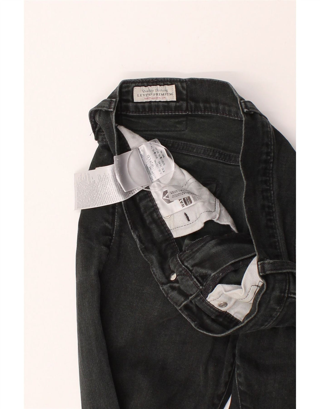 LEVI'S Womens Straight Jeans  W29 L32 Black Cotton Vintage Levi's and Second-Hand Levi's from Messina Hembry 