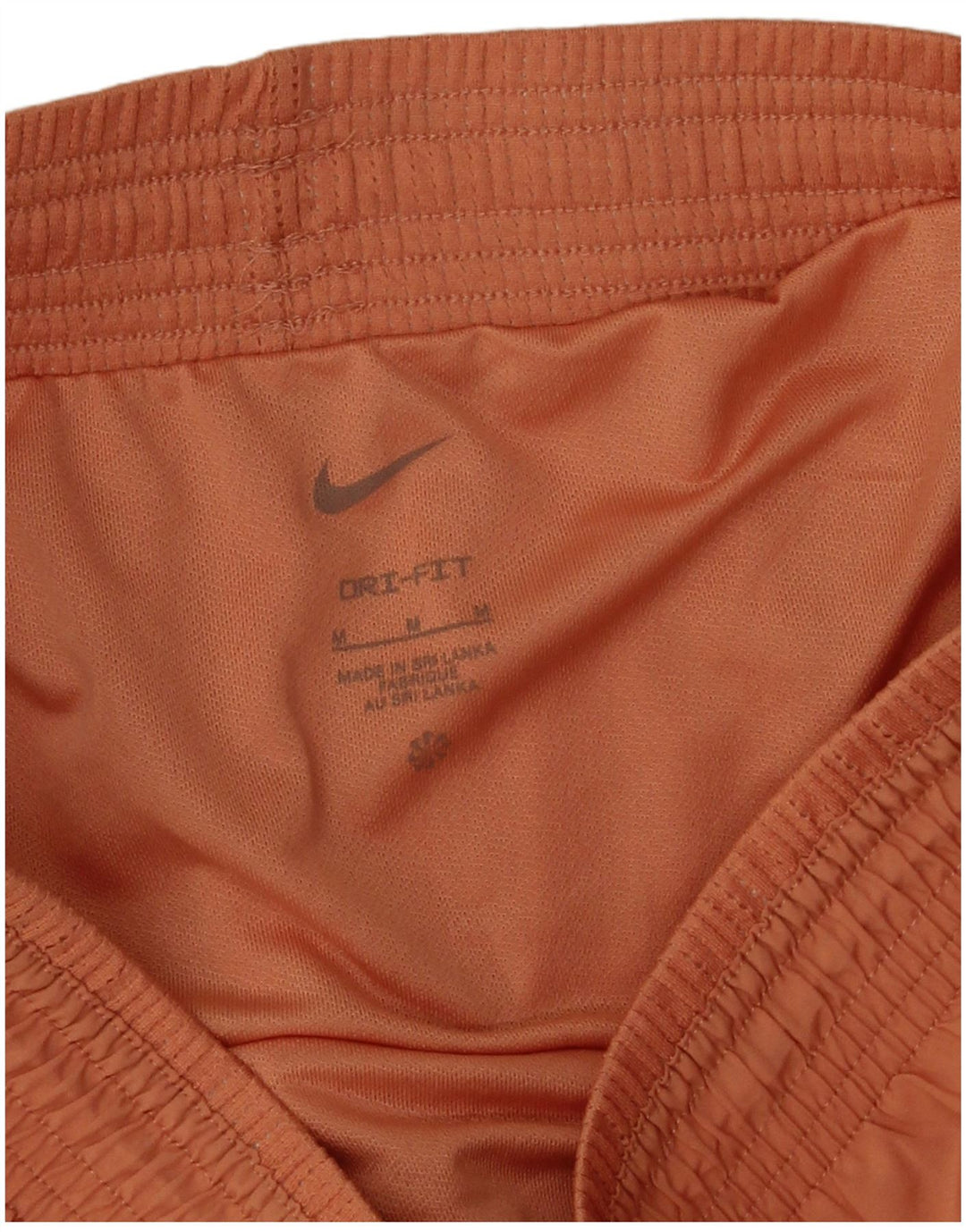 Pantaloni scurți sport Nike Dri Fit pentru femei UK 14 Poliester portocaliu mediu