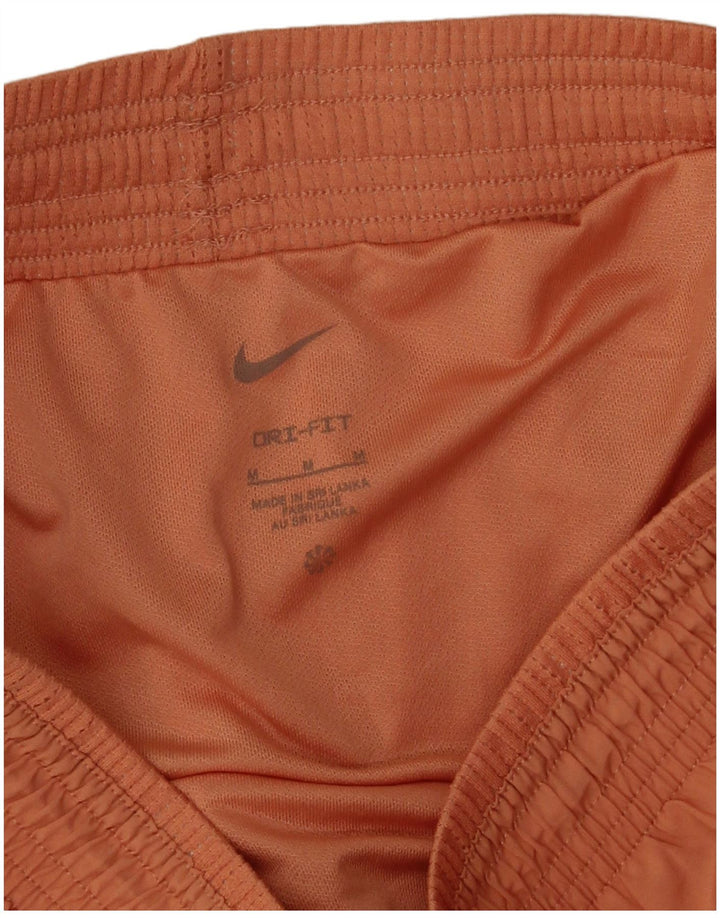 Pantaloni scurți sport Nike Dri Fit pentru femei UK 14 Poliester portocaliu mediu
