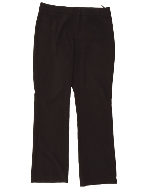 Pantaloni casual drepti pentru femei Marks & Spencer UK 12 Medium W32 L30 Negru