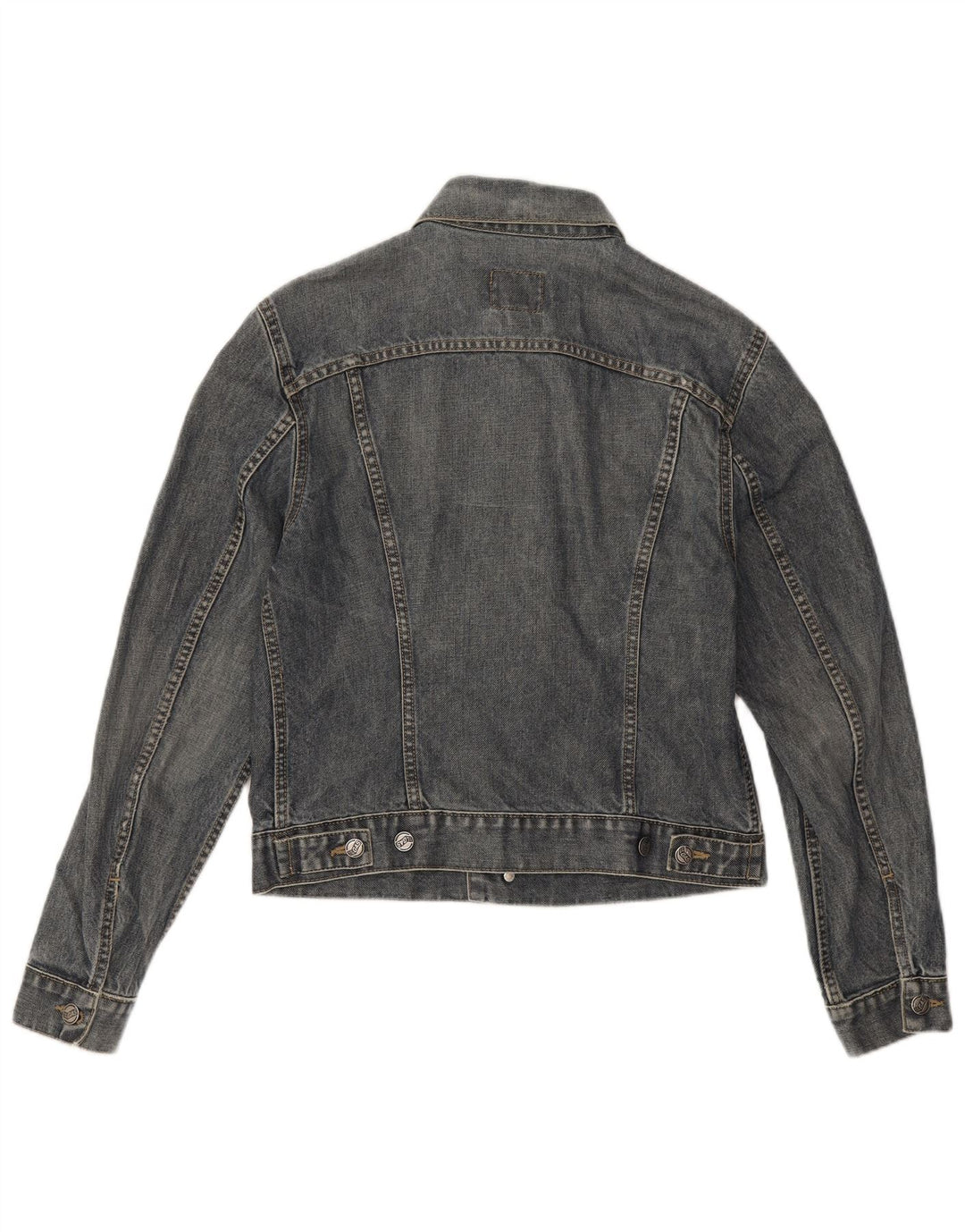 Jachetă de denim crop pentru femei Gas UK 14, bumbac albastru mediu