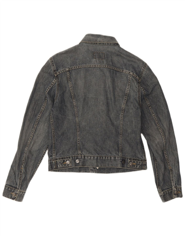 Jachetă de denim crop pentru femei Gas UK 14, bumbac albastru mediu