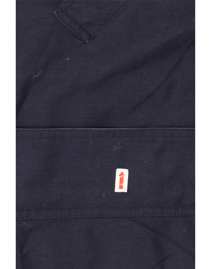 LONDON FOG Jachetă de vânt cu glugă pentru femei UK 16 Mare bleumarin