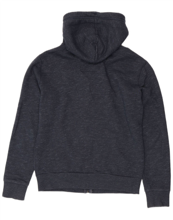 Pulover Superdry pentru bărbați, cu fermoar, bumbac cu pete, albastru marin mediu