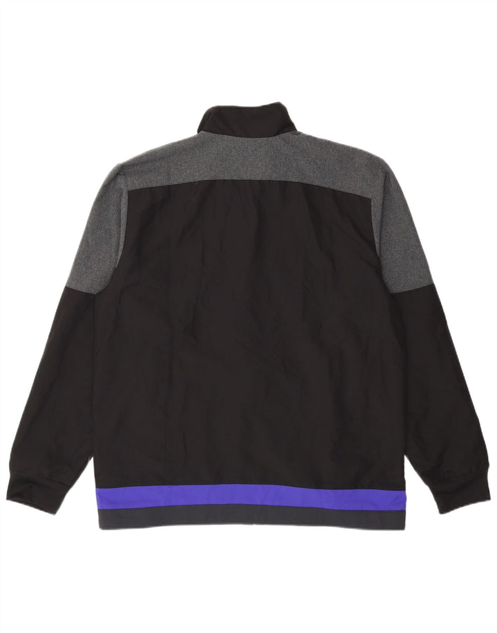 Adidas Mens All Blacks Graphic Trening Top Jachetă mare, negru, colorblock