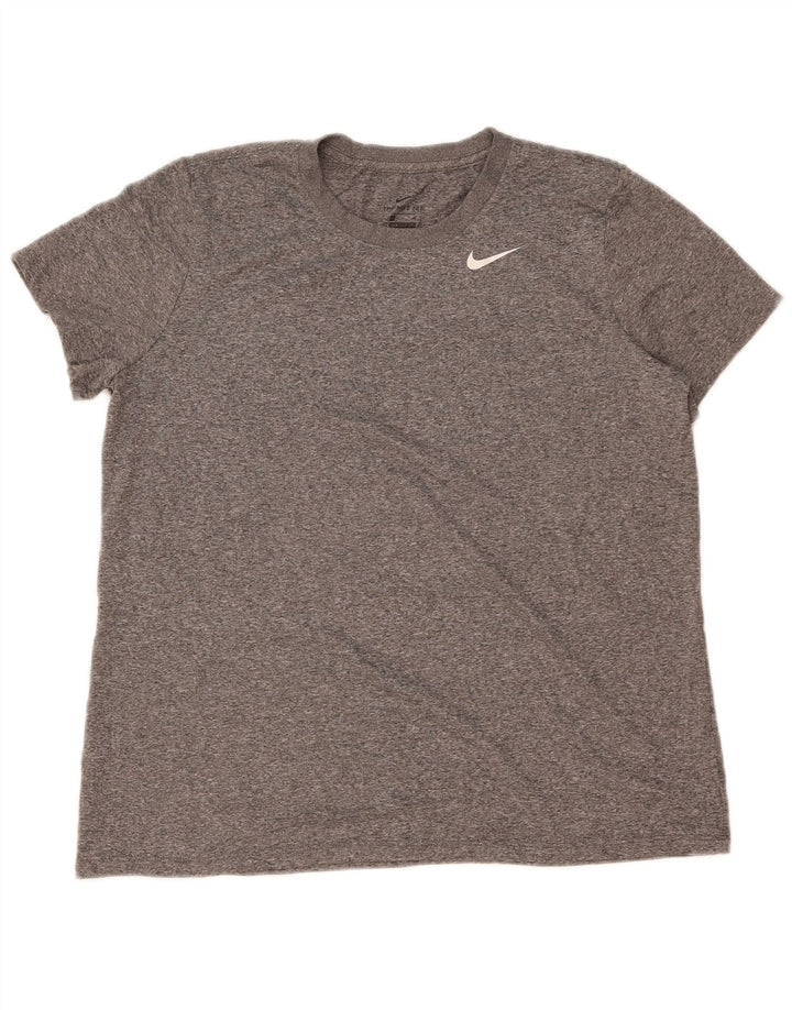 Tricou pentru bărbați Nike Dri Fit Top XL, gri pete