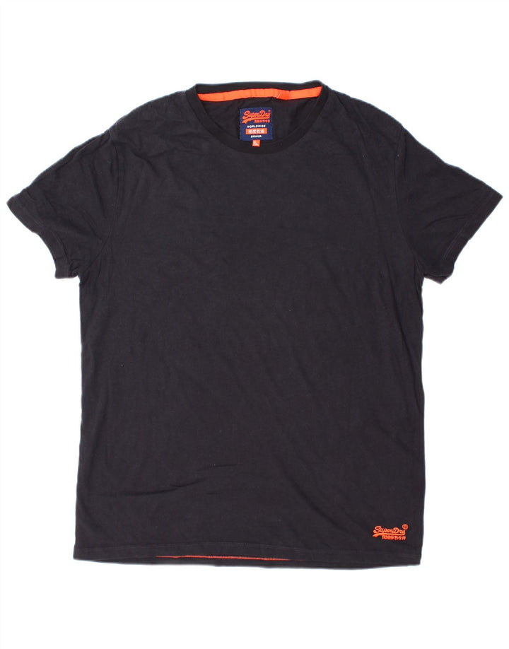 SUPERDRY Tricou Bărbați Top 2XL Bumbac Bleumarin