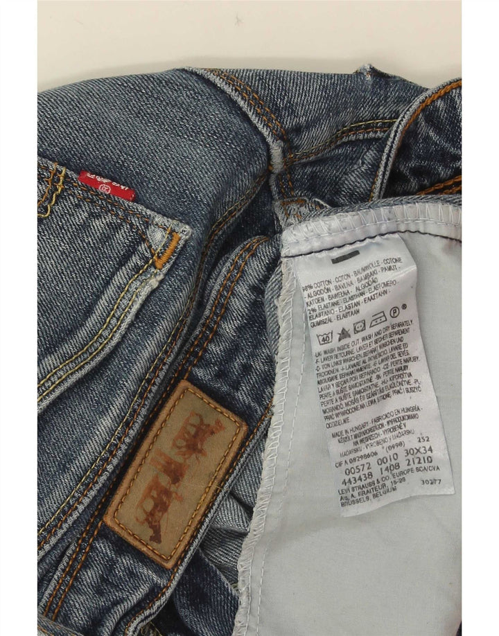 Blugi Levi's 572 Bootcut W30 L29 Bumbac albastru