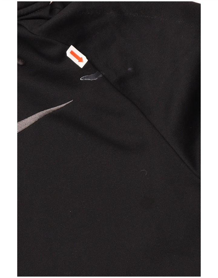 Pulover NIKE pentru bărbați Dri Fit, cu fermoar, poliester mediu negru