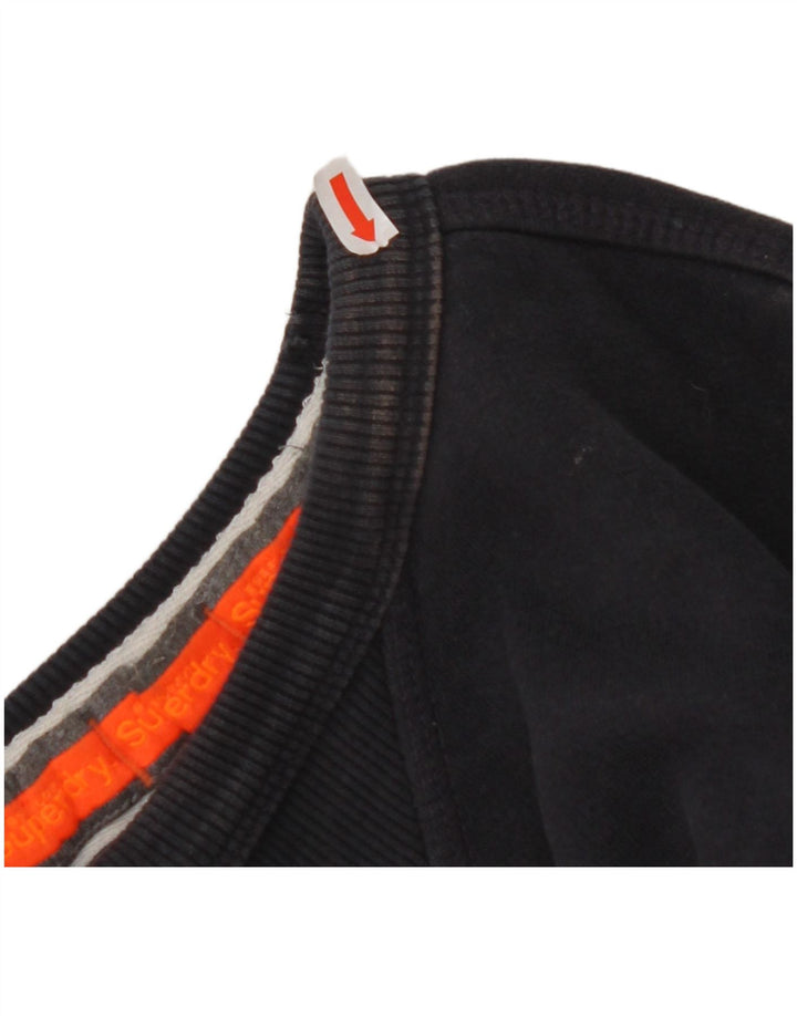 SUPERDRY Hanorac pentru bărbați Pulover mic, albastru bleumarin, bumbac