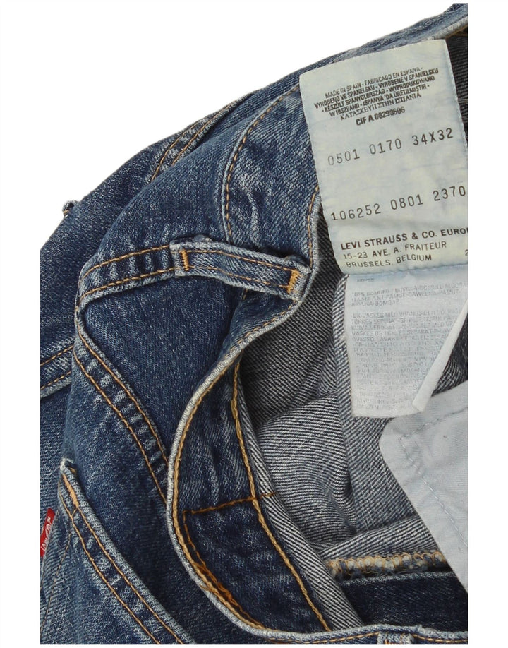 Jeans Capri pentru bărbați Levi's Mărimea 34 W34 L17 Bumbac albastru