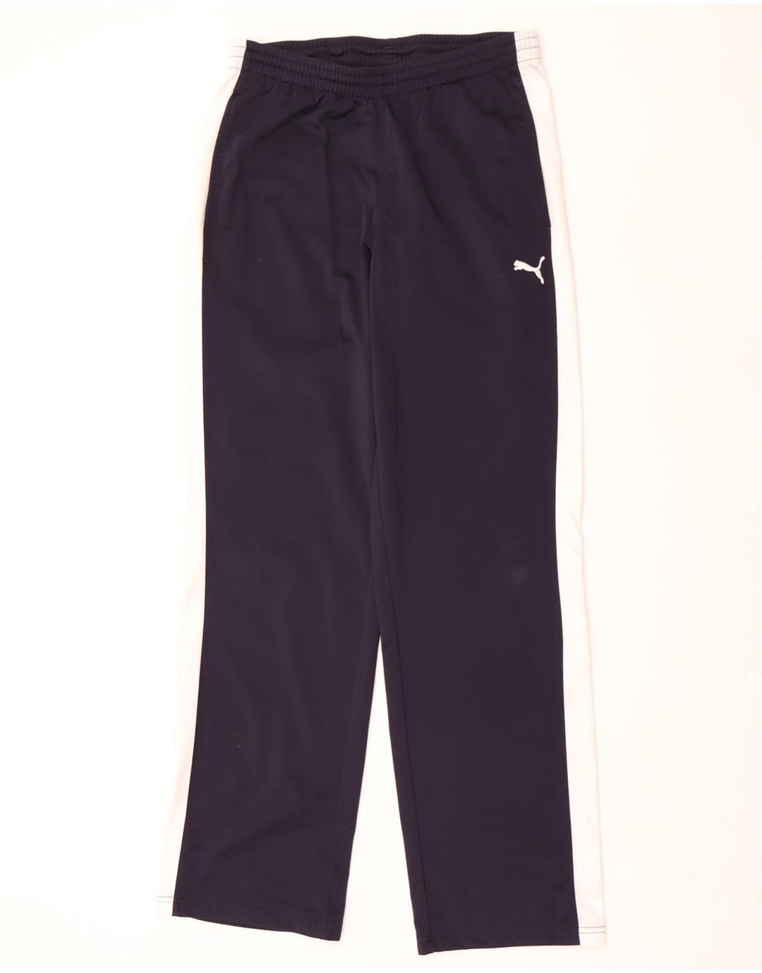 Pantaloni de trening Puma pentru bărbați, poliester bloc de culoare albastru marin mediu
