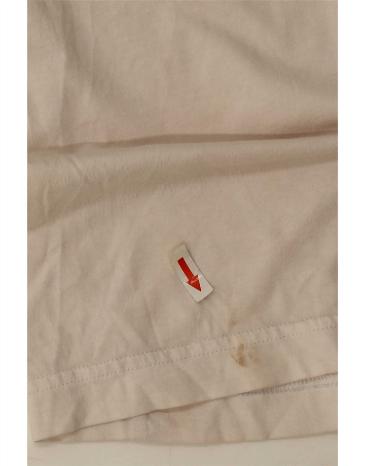 Tricou grafic Puma pentru bărbați Top mare din bumbac alb