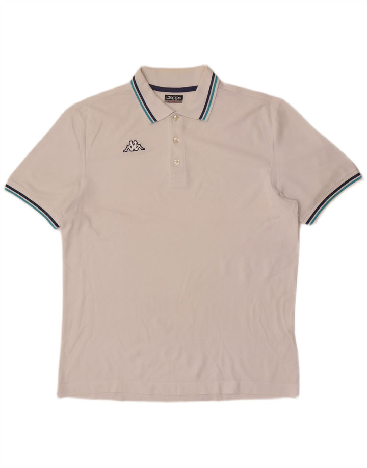 Cămașă polo pentru bărbați Kappa XL alb
