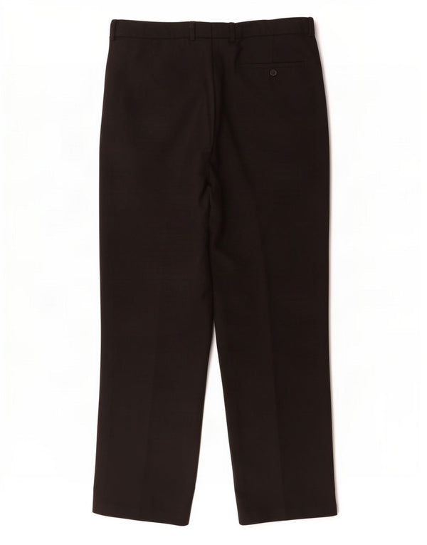Marks & Spencer Pantaloni drepți pentru bărbați L34 L31 Poliester negru