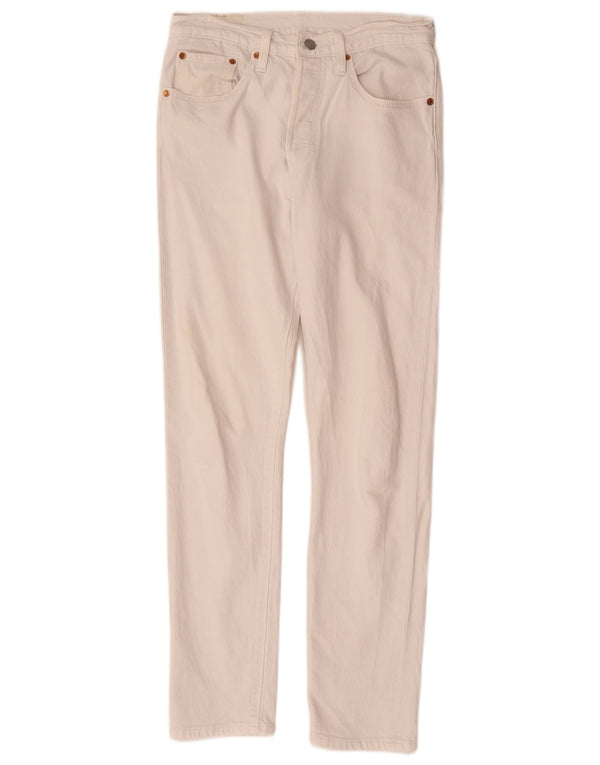 Blugi Levi's Boys 501 Slim Drepți 13-14 Ani W26 L30 Alb Bumbac