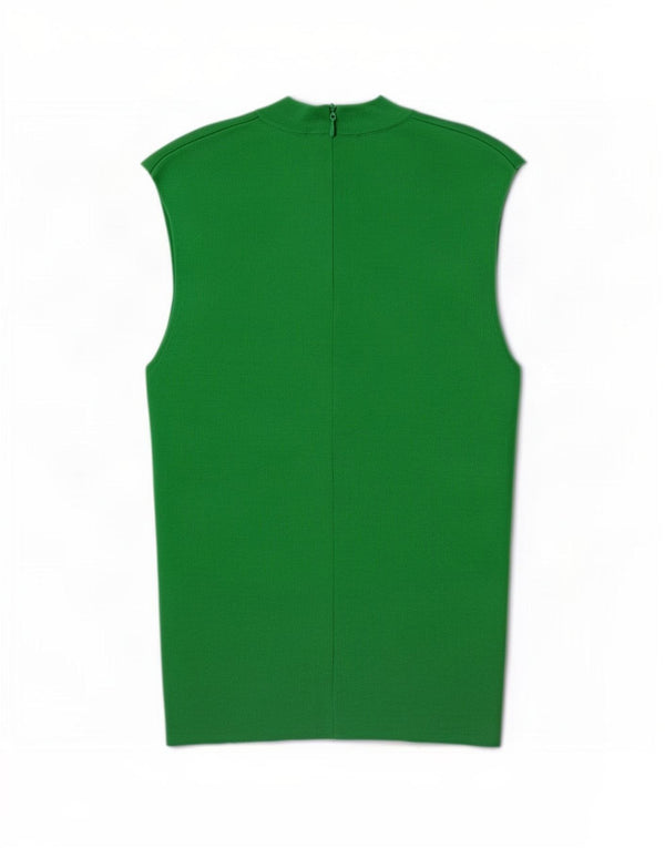Bluză de top fără mâneci pentru femei Zara UK 10 Small Green Viscose