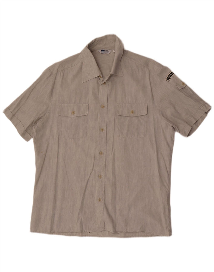 Cămașă cu mânecă scurtă Levi's pentru bărbați, bumbac gri XL