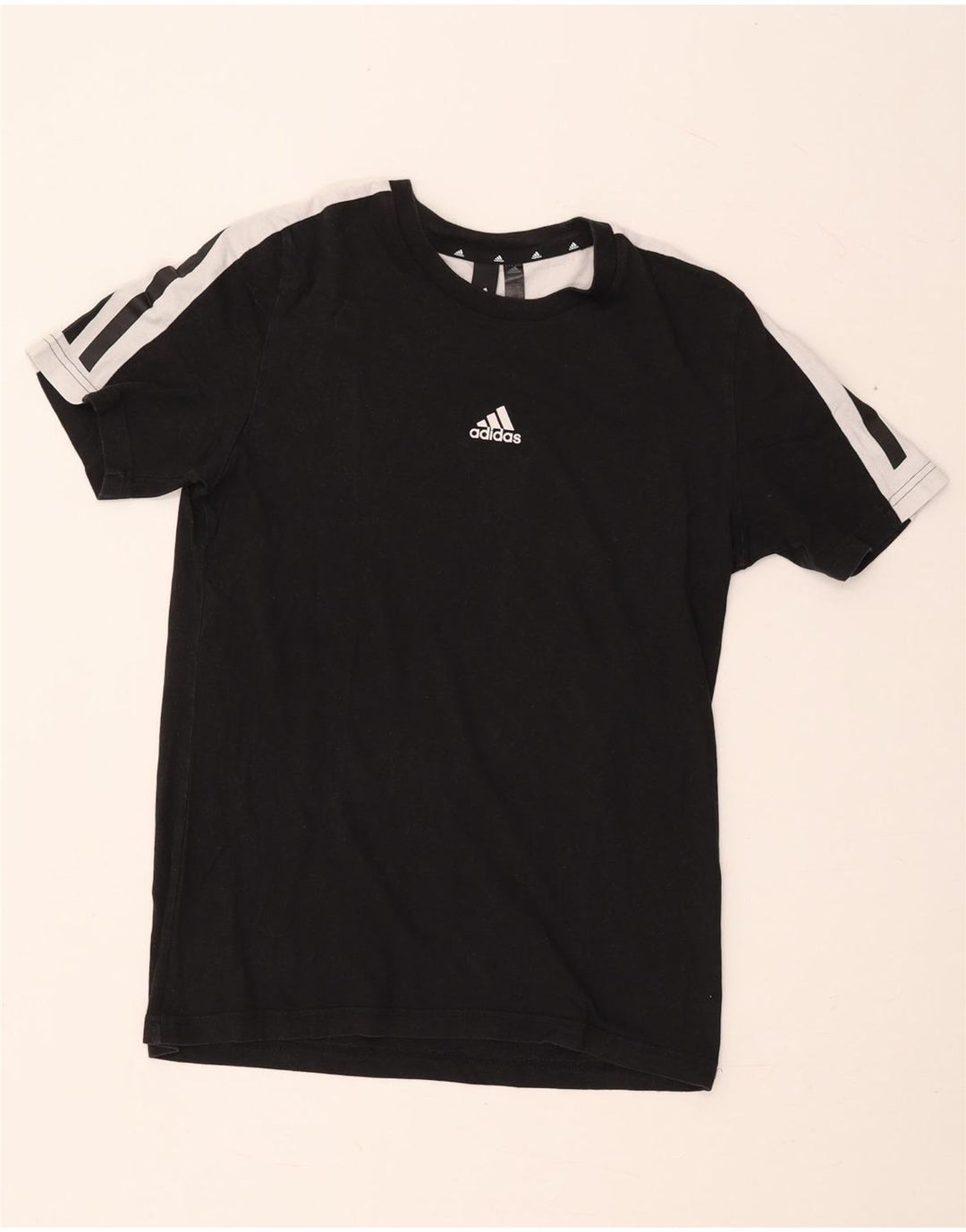 Tricou pentru bărbați Adidas Top mic, negru, color block, bumbac