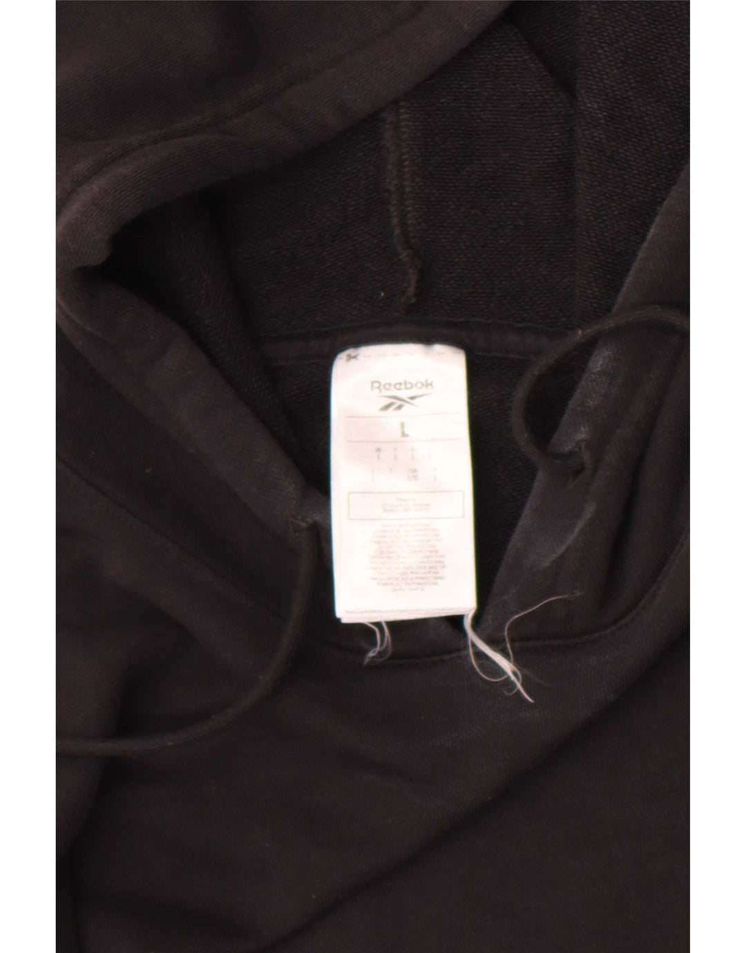 Jumper Reebok pentru bărbați, bumbac mare, negru
