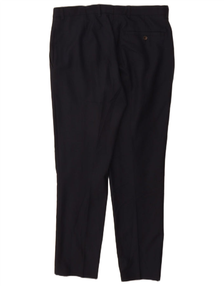 Marks & Spencer Pantaloni subțiri pentru bărbați L32 L29 Poliester bleumarin