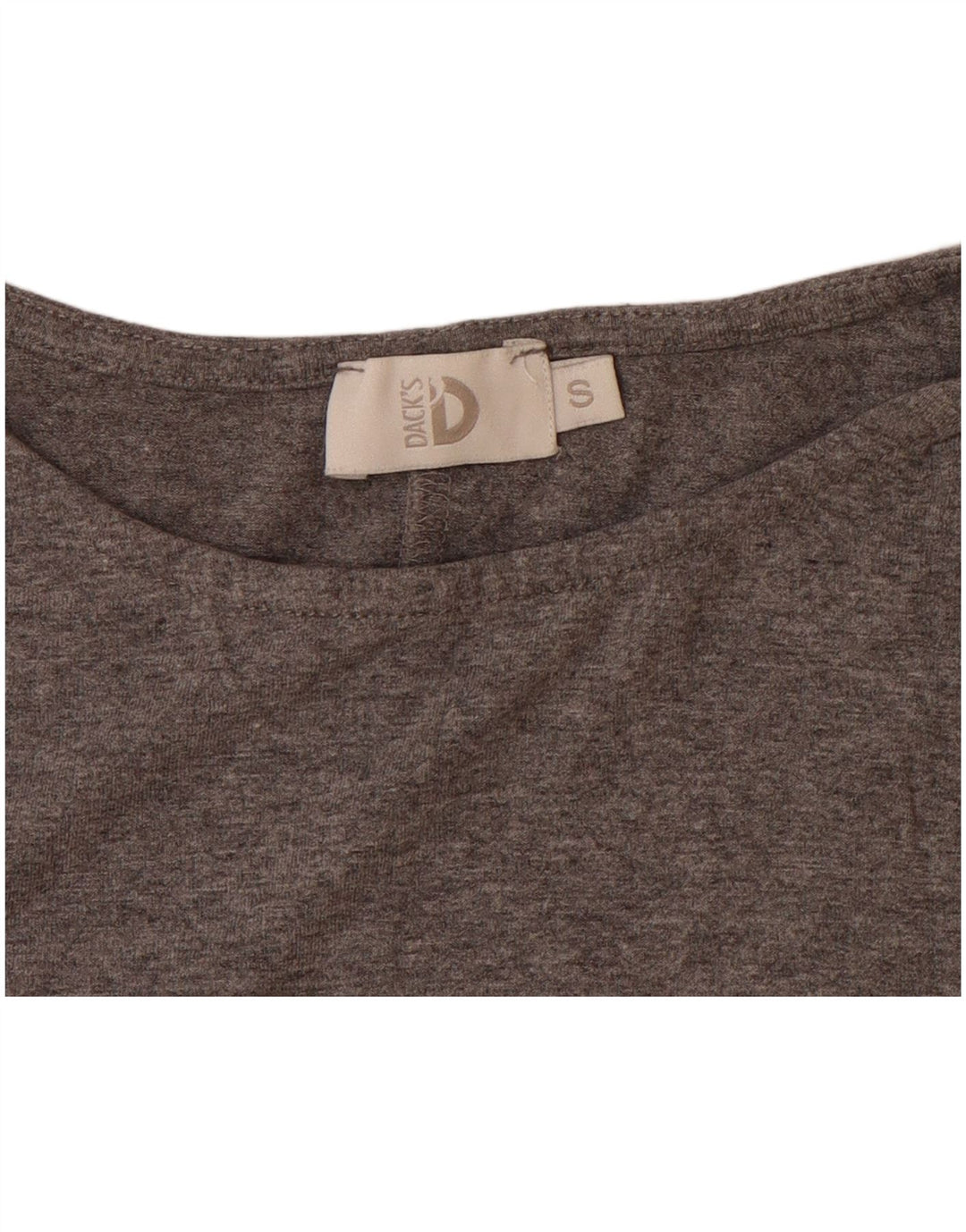DACK'S Womens Oversized Top 3/4 Sleeve UK 10 Small Grey Viscose