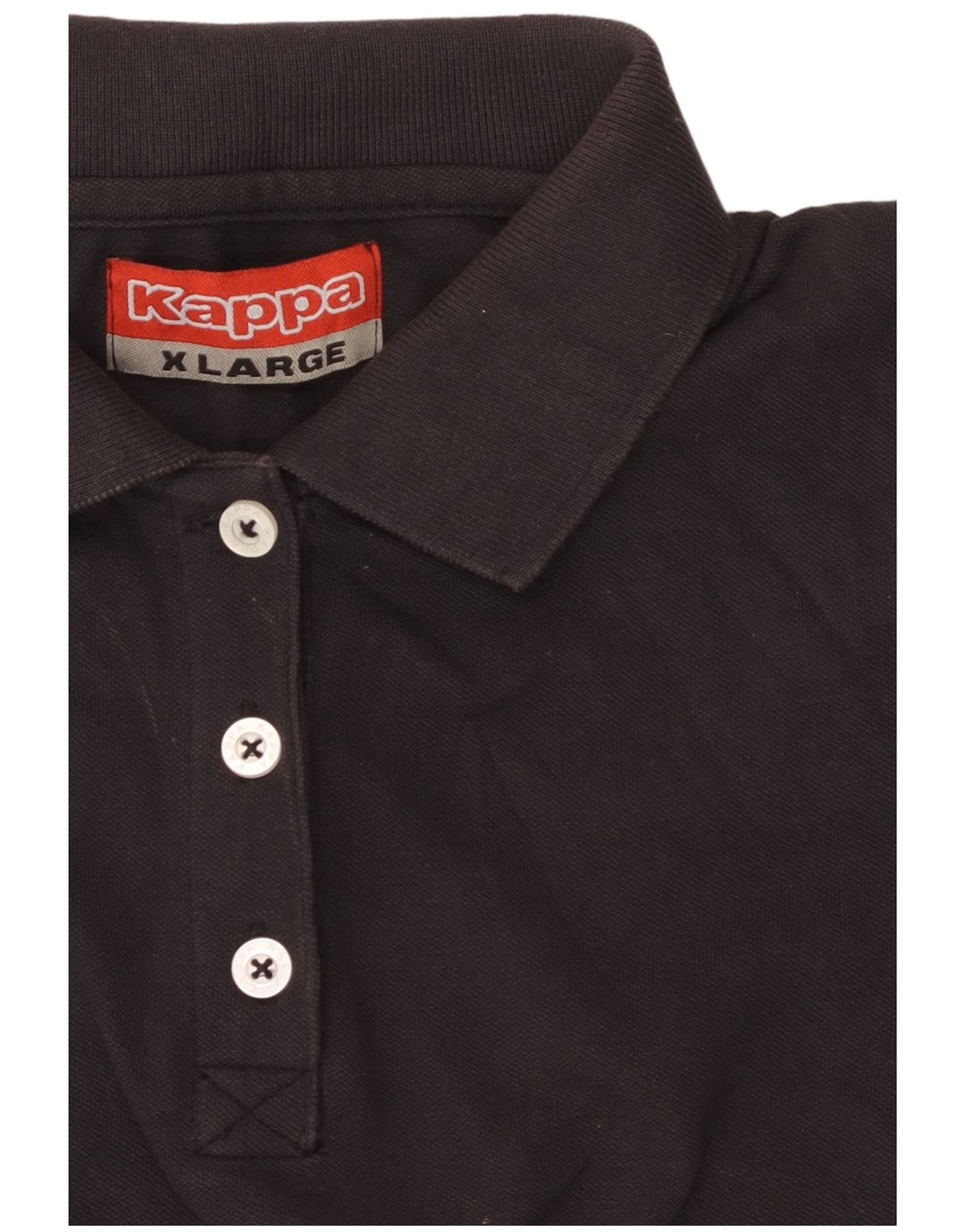 KAPPA Tricou polo fără mâneci pentru femei UK 18 XL Negru