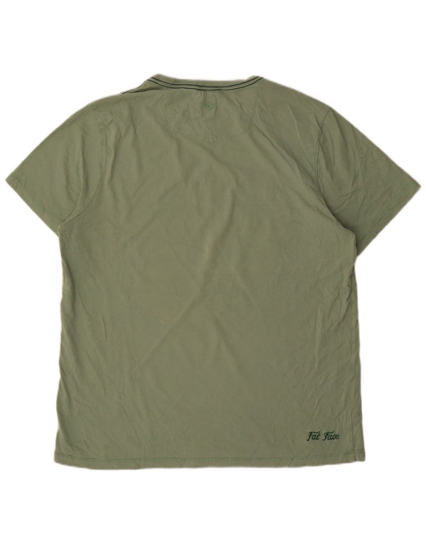 Tricou grafic pentru bărbați Fat Face Top XL Bumbac verde