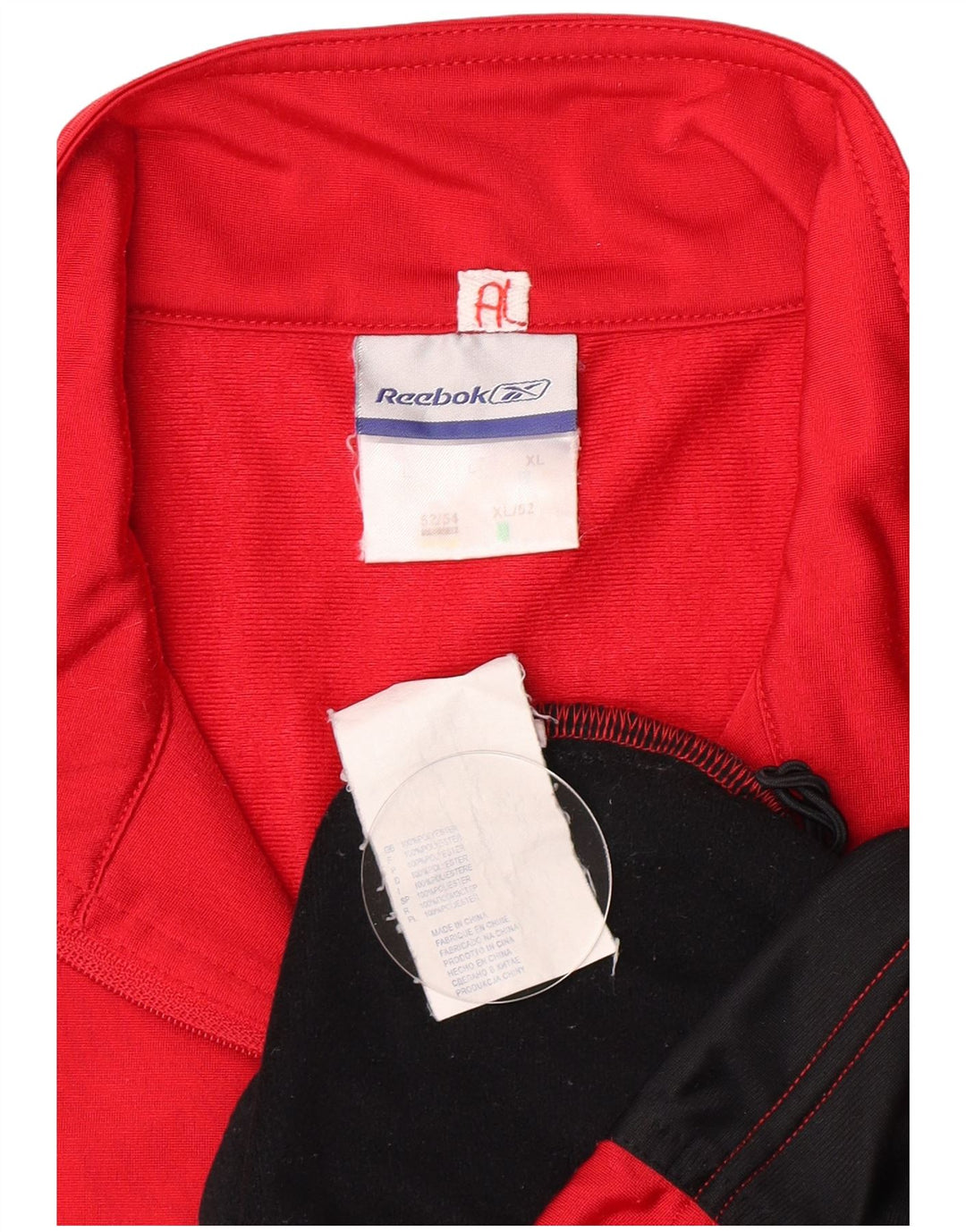 Jachetă de trening Reebok pentru bărbați, mare, roșu, din poliester