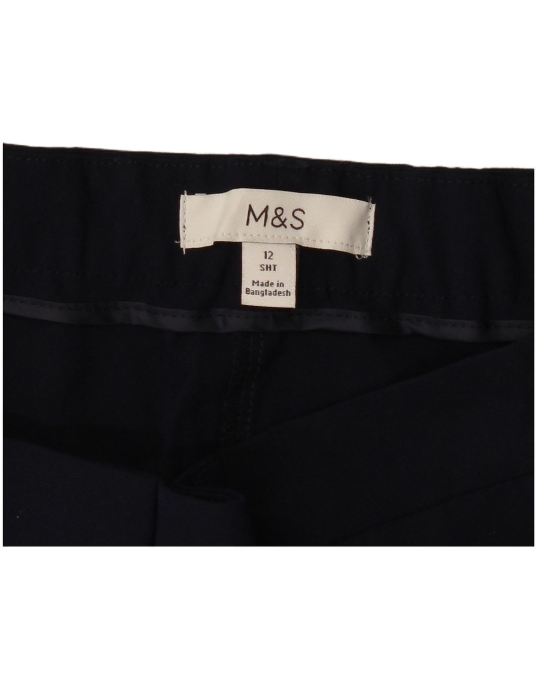 Pantaloni tăiați pentru femei Marks & Spencer UK 12 Medium W32 L25 Bleumarin