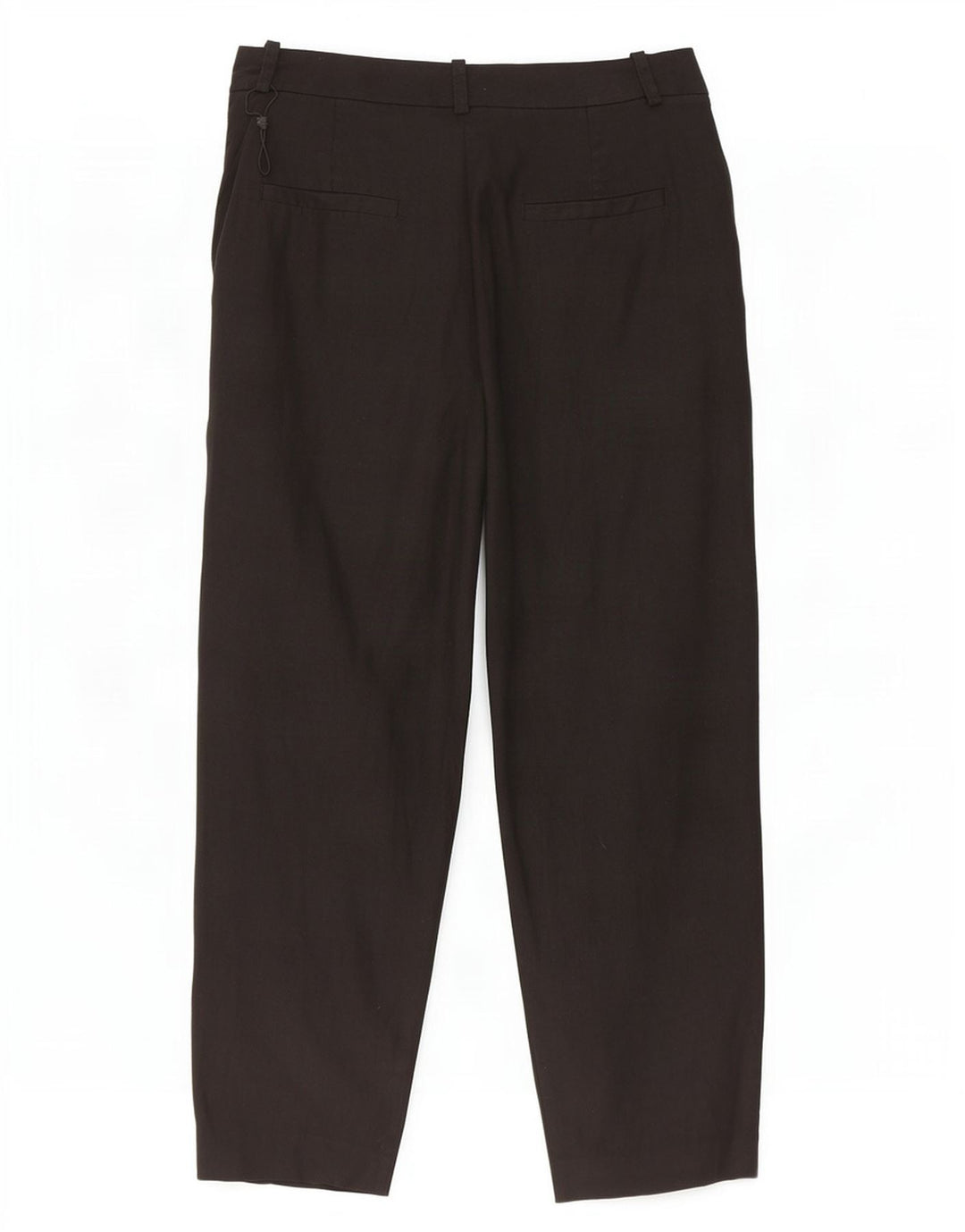 Massimo Dutti Pantaloni Cropped Femei EU 40 Mediu L30 L25 In Negru