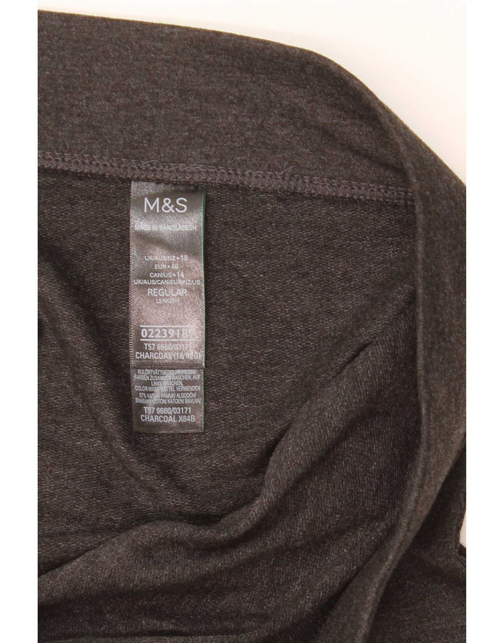 Leggings pentru femei Marks & Spencer UK 18 XL bumbac gri
