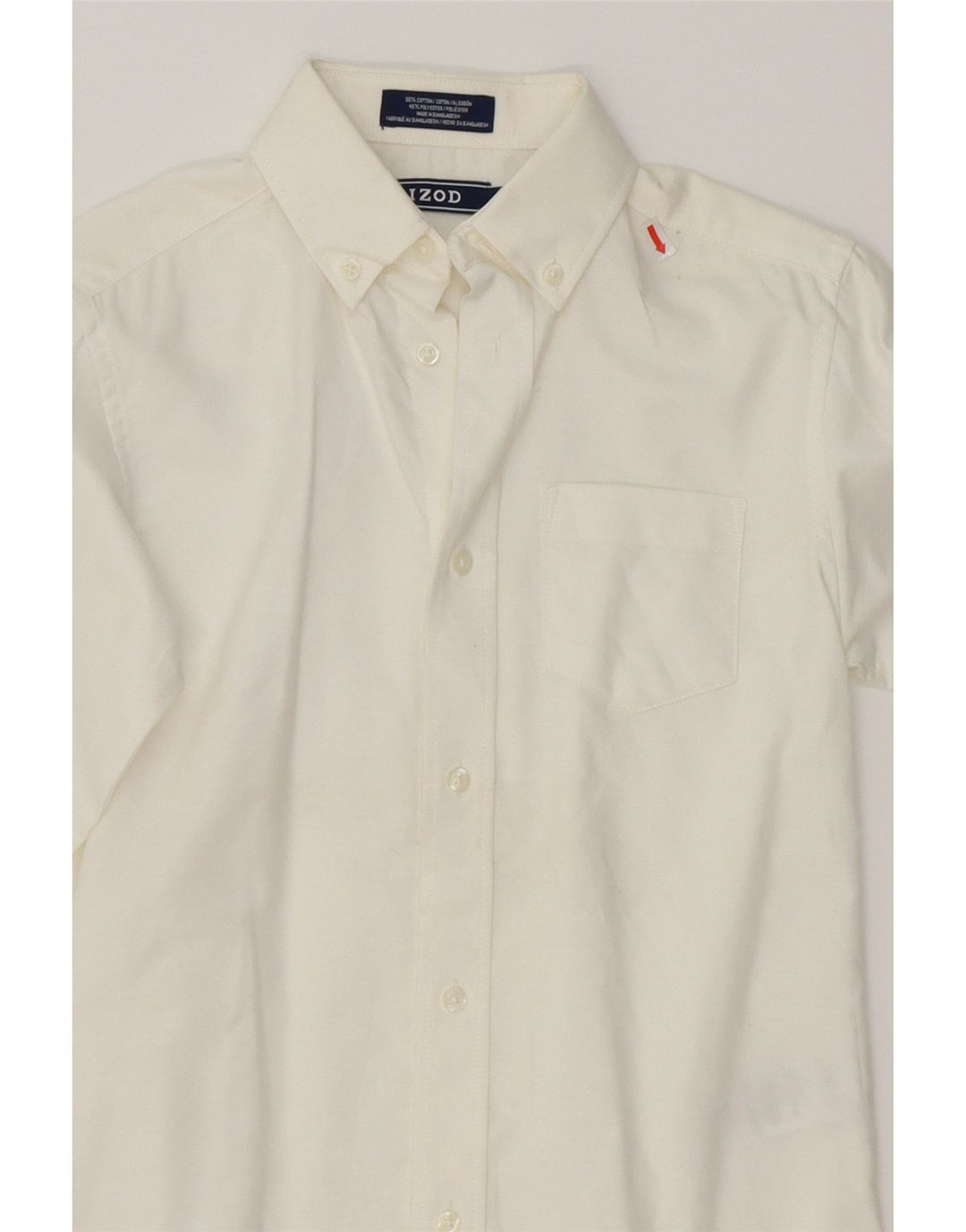 IZOD Boys Shirt 9-10 Years White Cotton Vintage Izod and Second-Hand Izod from Messina Hembry 