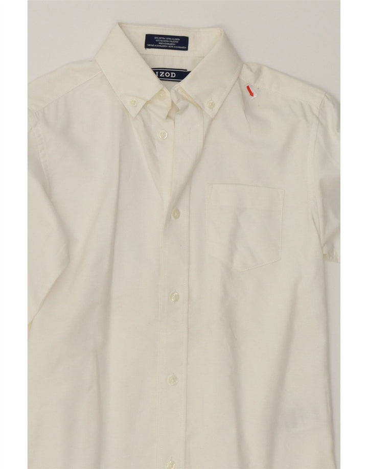 IZOD Boys Shirt 9-10 Years White Cotton Vintage Izod and Second-Hand Izod from Messina Hembry 