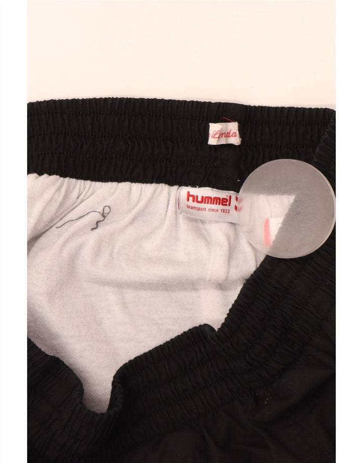 HUMMEL Băieți Grafic Pantaloni Trening Pantaloni Joggeri 15-16 Ani XL Negru