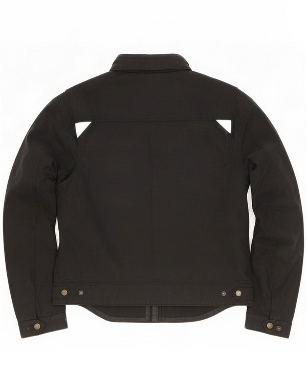 Merlin Mens Heritage Waxed Racer Jacket UK 38 Medium Bleumarin Colourblock