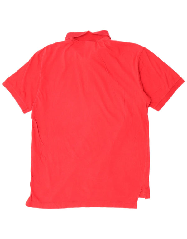 Tricou polo Adidas pentru bărbați Marea Britanie 42/44 Bumbac roșu mare