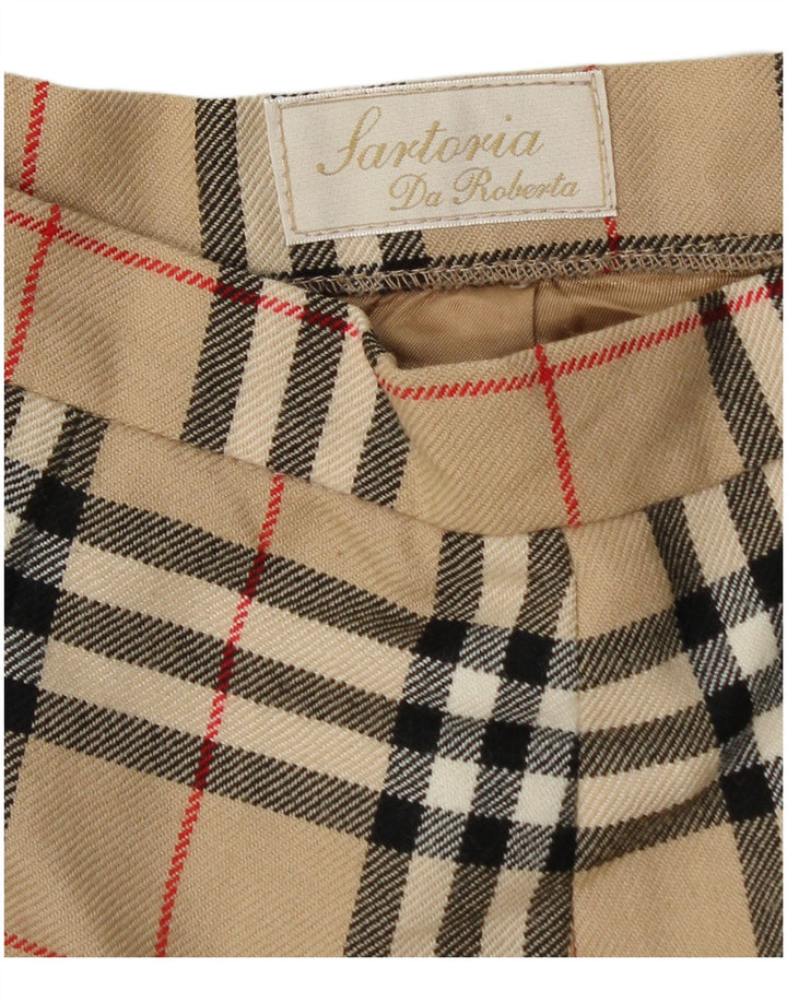 Fusta Creion Vintage pentru Damă W30 Medium Bej Check