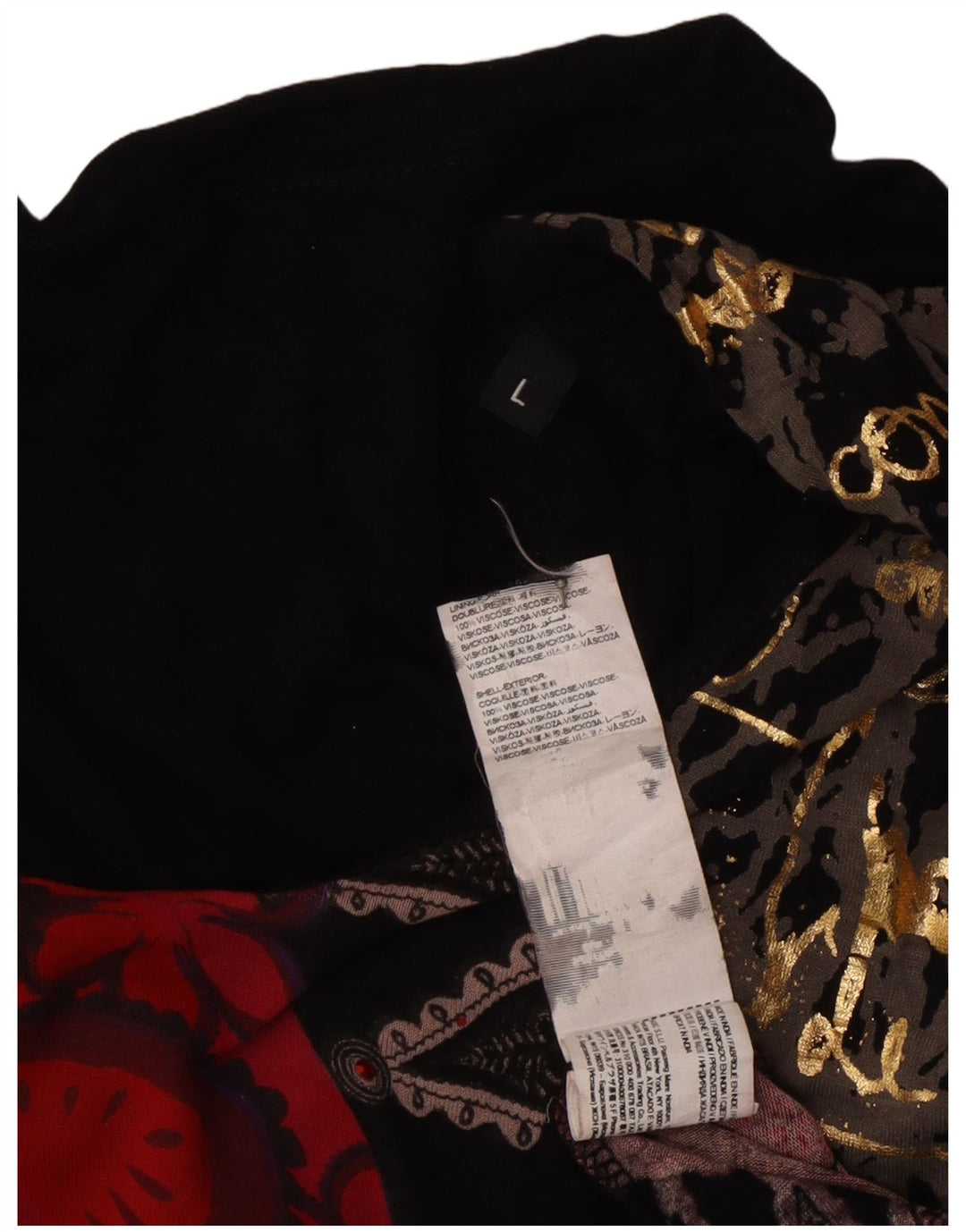 Rochie maxi cu model abstract pentru femei de designer UK 14 mare multicoloră