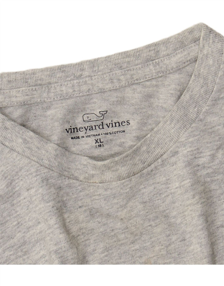 VINEYARD VINES Tricou grafic pentru băieți Top 15-16 ani XL Gri Colorblock