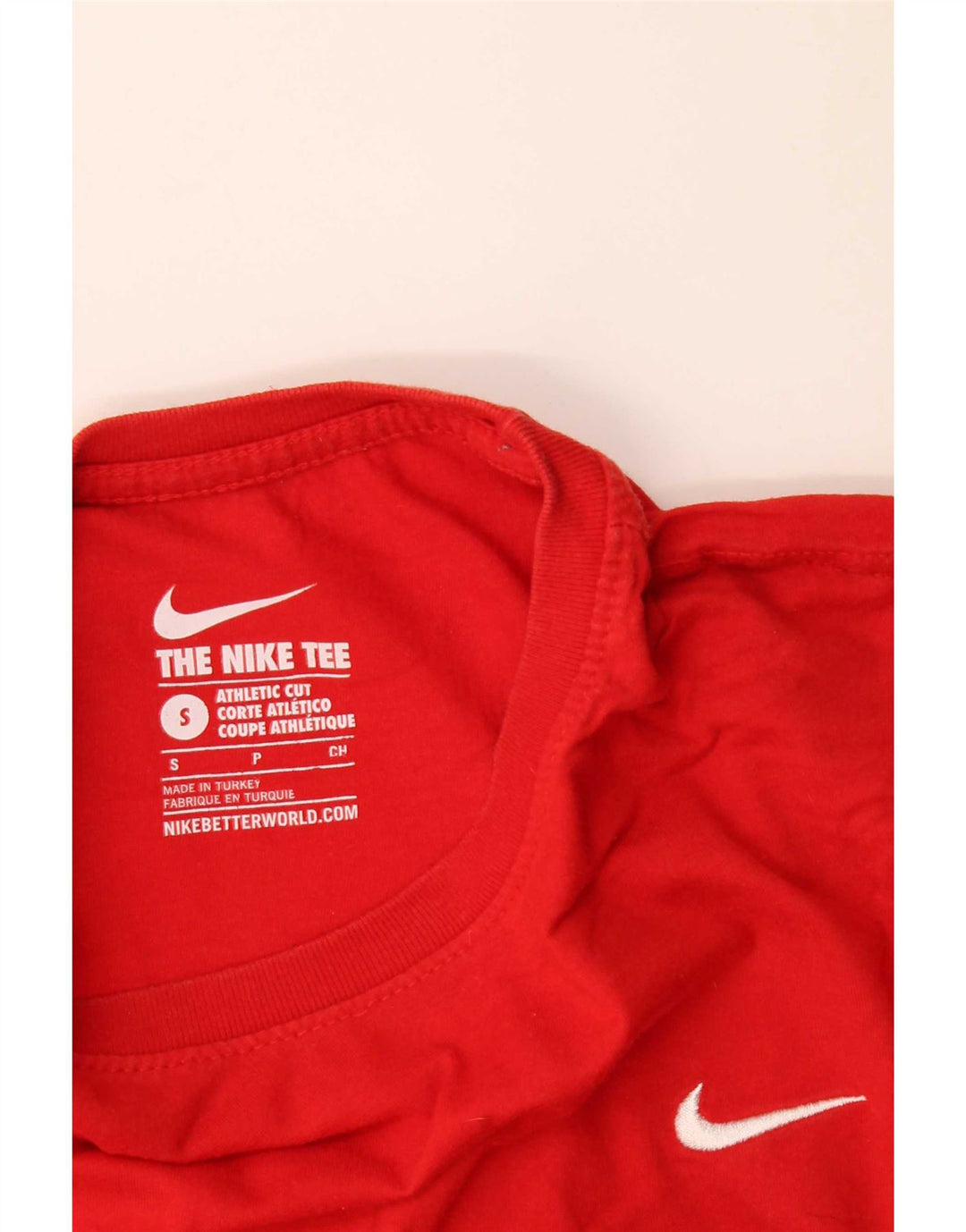 Tricou cu croi atletic Nike pentru bărbați Top mic roșu