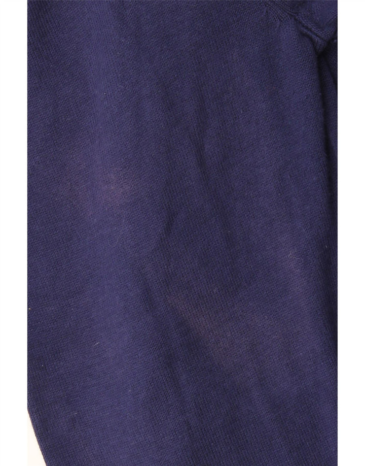 CREW CLOTHING Pulover pentru bărbați cu fermoar și gât, bumbac bleumarin 3XL