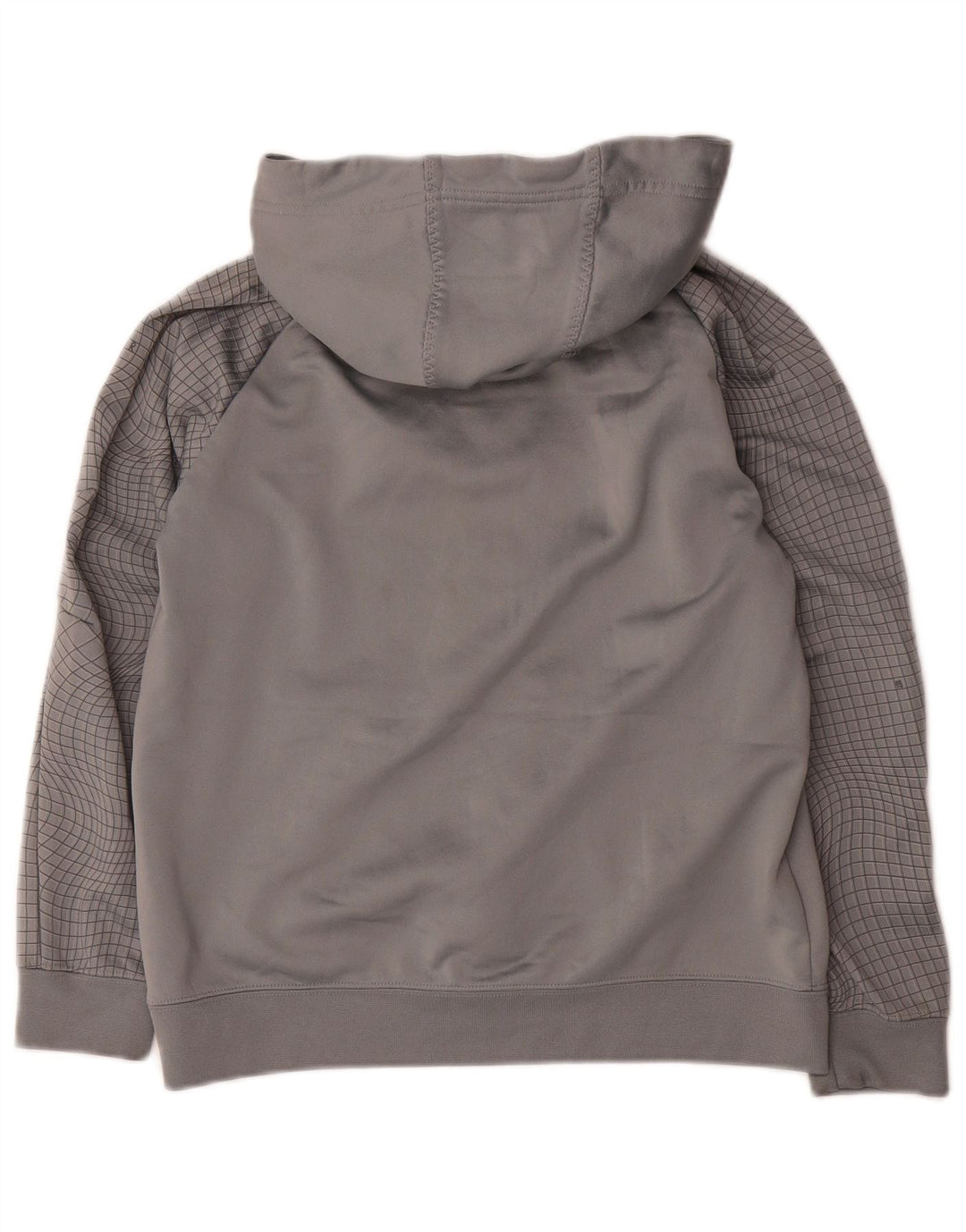 Pulover NIKE pentru băieți, cu grafică, 12-13 ani, mare, poliester cu carouri gri