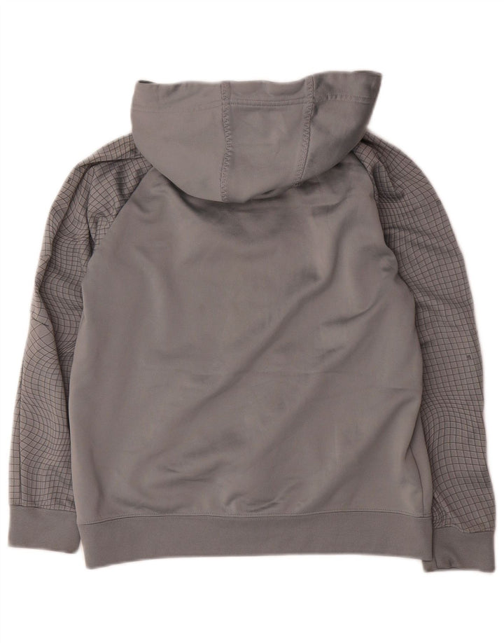 Pulover NIKE pentru băieți, cu grafică, 12-13 ani, mare, poliester cu carouri gri